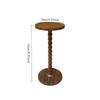 Round Side Table, Small Drink Table for Small Spaces, Modern Accent Nightstand with Solid Wood Leg for Living Room