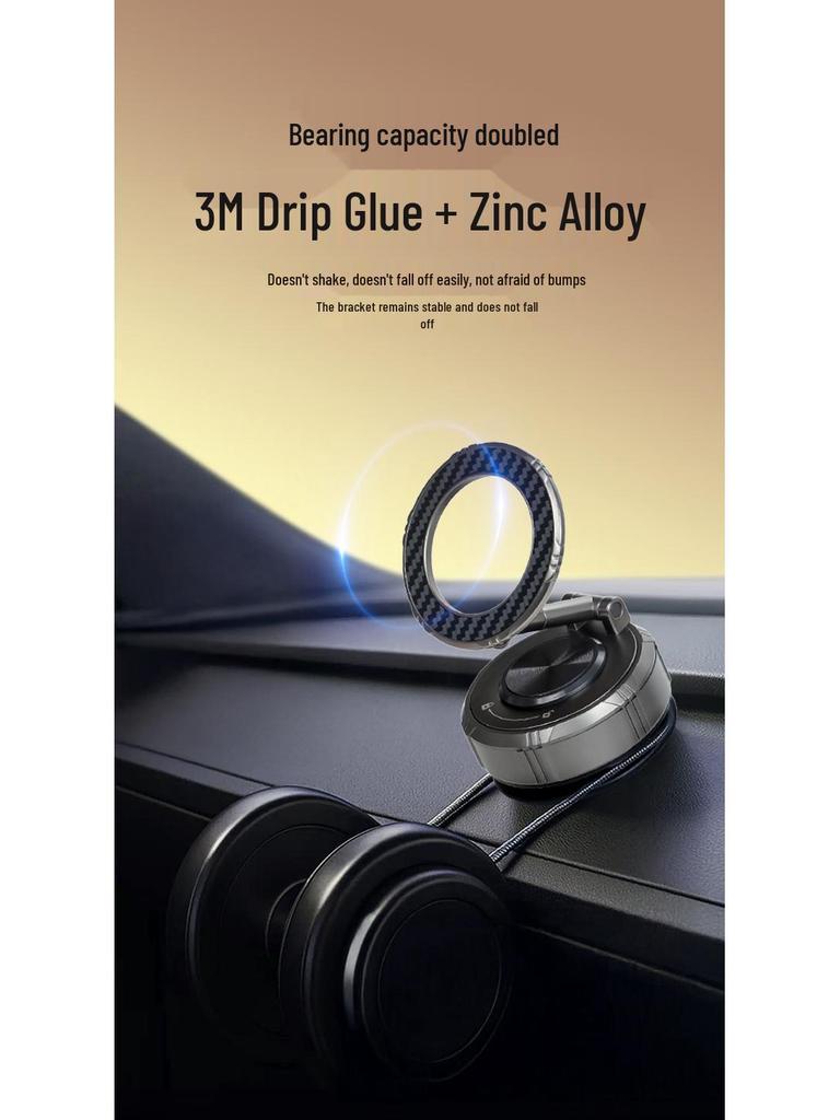 Universal Magnetic Car Phone Holder with Suction Cup for Dashboards