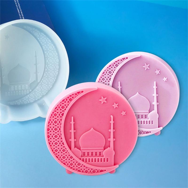 Moon Castles Epoxy Resin Mold Nonstick Fondant Chocolate Mold Table Ornament Making Tool Scented Candle Mold Enduring