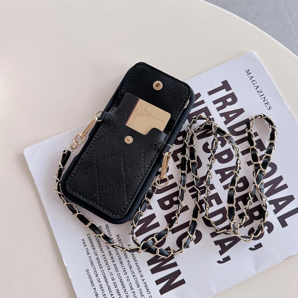 Rautenförmiger Bären-Kartenhalter mit Diamanten und Lanyard für Apple 17 Pro Max und 16 Münzbörsen Schutzhüllen