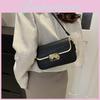 Chic Stylish Small Square Bag Elegant Solid Color Shoulder Crossbody Purse For Daily Use