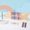 Fishbone Montessori Teaching Aids Fine Movement Training Young Children Color Matching Montessori Kindergarten Early Education Toys