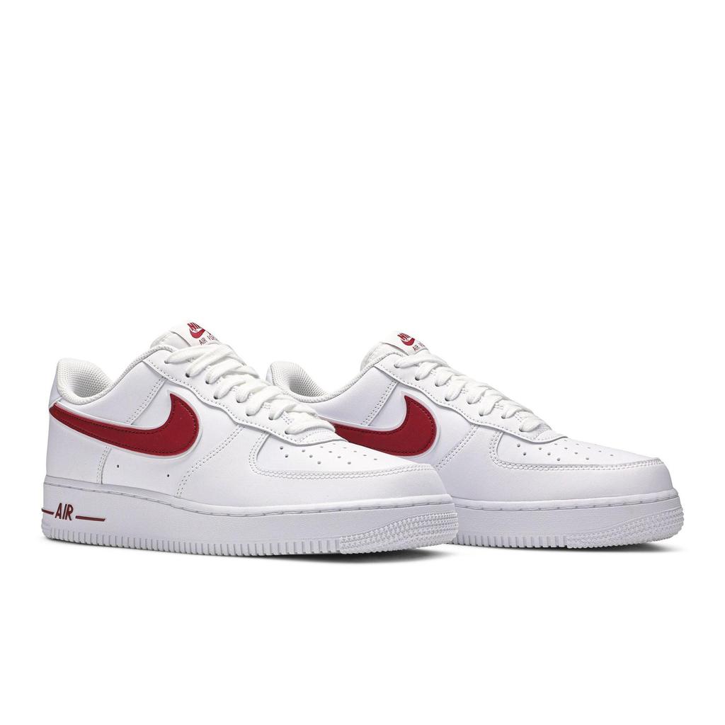Nike Air Force 1 Low '07 3 'Gym Red' (Unisex) White / Gym Red Skateboard Shoes AO2423 102