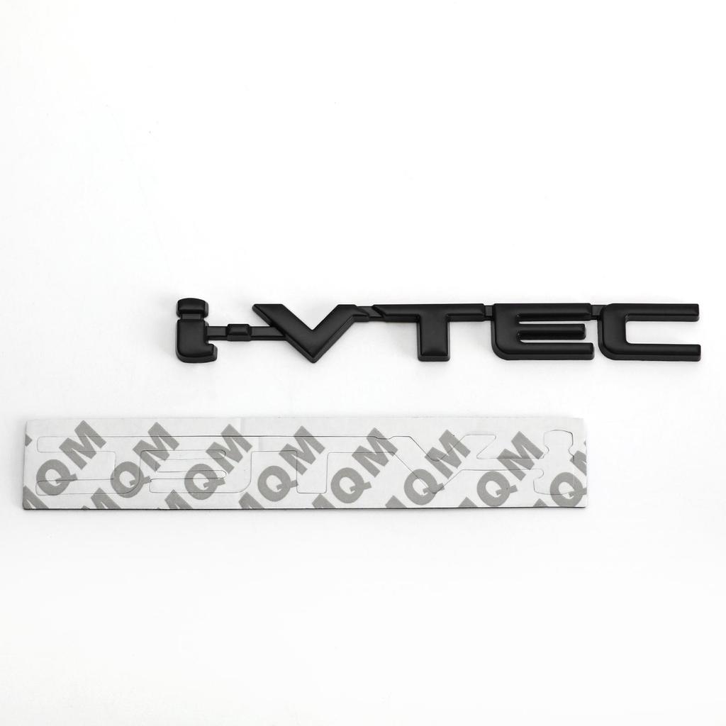 3D Metal i-VTEC Car Trunk Rear Turbo Fender Emblem Badge Decals Stickers Silver/Black/Red