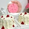 2 Pcs Love Chocolate Cake Decoration Silicone Mold 3D Heart-Shaped Candy Fondant Mold, Practical Kitchen Baking Supplies for Cupcake Toppings Cookie