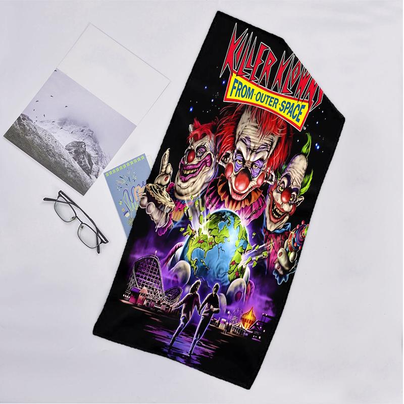 Horror Clown Circus Fashion Beach Towel: Ideal for Summer Adventures Soft, absorbent and quick drying suitable for swimming and bathing