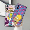 Phone Cover Case for Vivo Y19 Y02 Y11 Y27 Y30 Y20 Y21 Y12 Y15S Y31 Y36 Y33S Y35 Y16 Y17 Y22 S-simpsons Donut