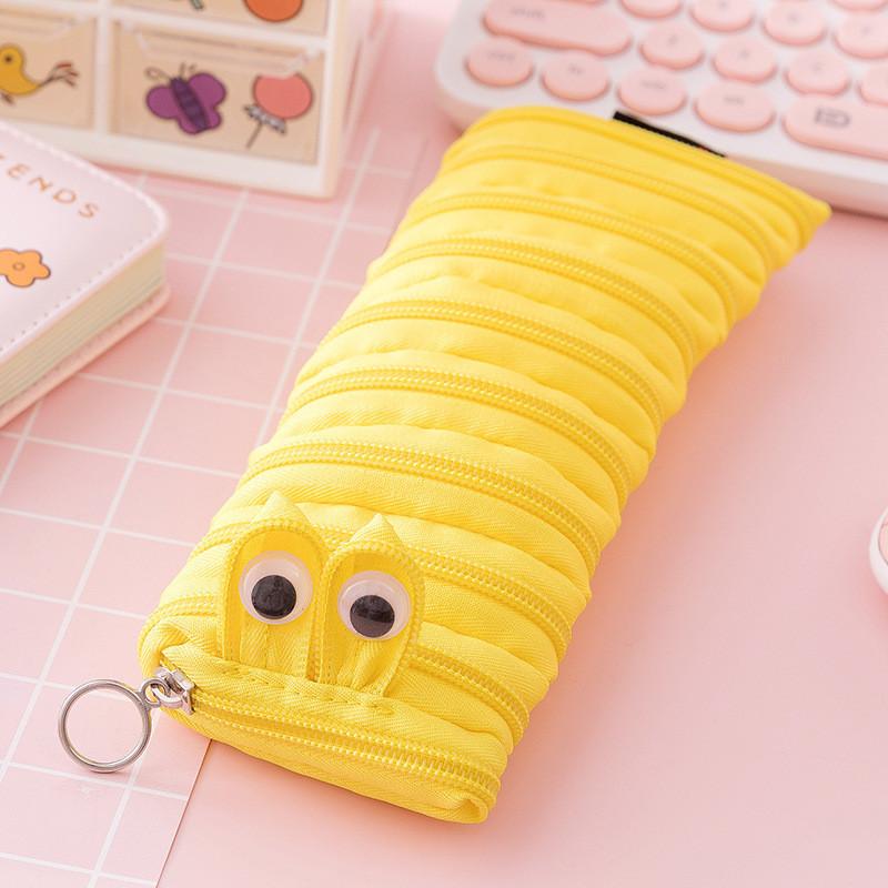 Entzückendes Canvas Reißverschluss Federmäppchen Für Kinder Niedliche Kreative Koreanischer Stil Schreibwaren Tasche