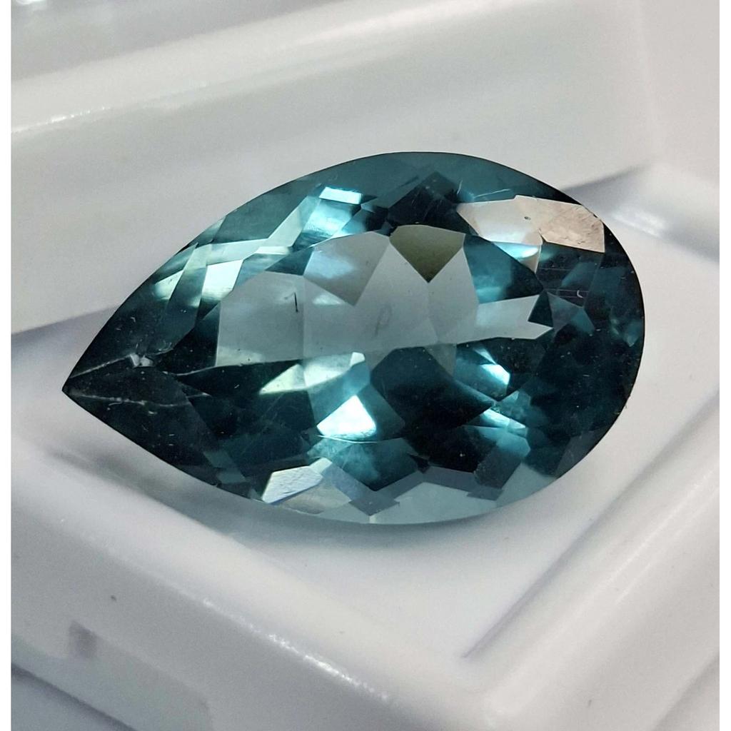Certified Natural Indicolite Tourmaline Pear Cut 12-14 Ct Stunning Gemstone