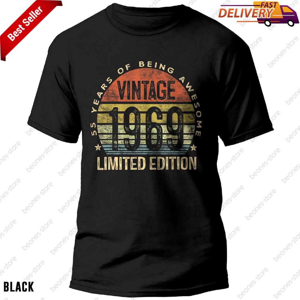 Vintage 1969 T-shirt for 55th Birthday Limited Edition Gift for 55 Years Old
