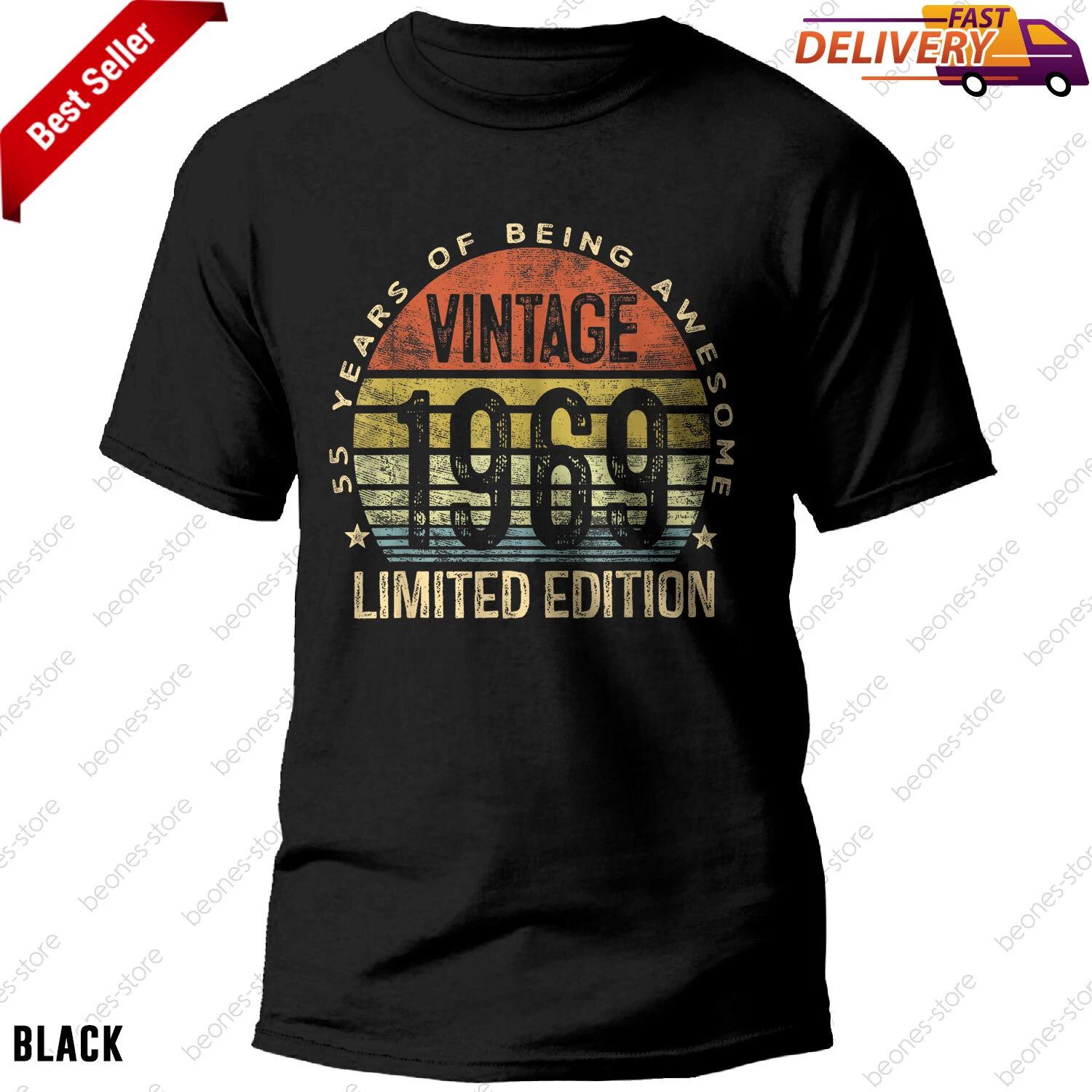 Vintage 1969 T-shirt for 55th Birthday Limited Edition Gift for 55 Years Old 3XL