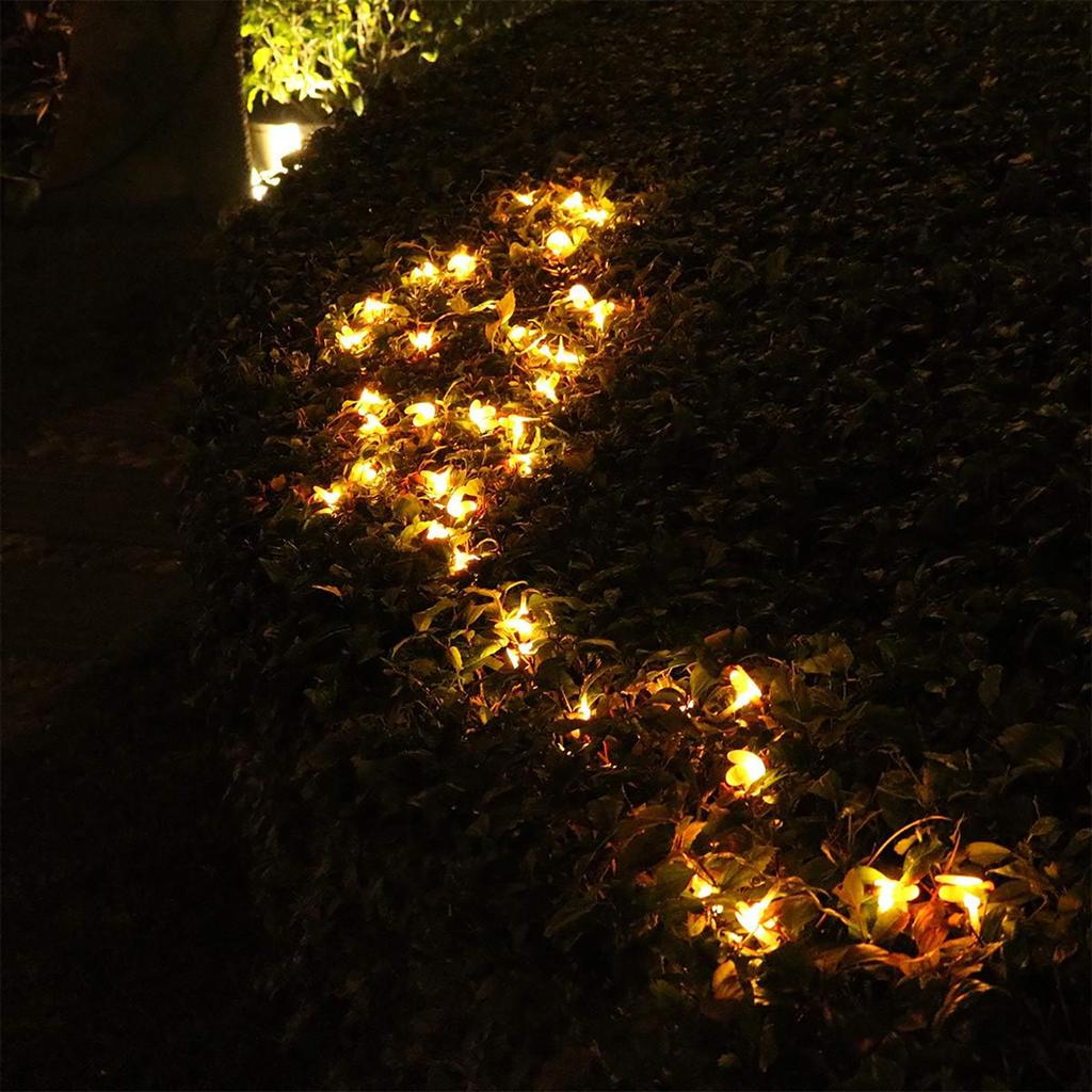 2Pack Solar Bee String Light Each 5M 20 LED Solar Fairy Light Cute Honeybee Lamp Outdoor Waterproof For Garden Decor Patio Party