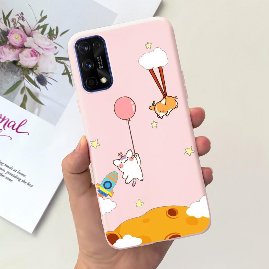 For Realme 7 5G Case RMX2111 Cover New Fashion Flower Girls Painted Funda Soft TPU Cases For Realme 7 Pro Realme7 RMX2155 Bumper