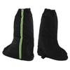 1 Pair Snow Shoes Boots Covers with Reflector Waterproof Windproof Non Slip Rain Boot Covers for Hiking Climbing Black L