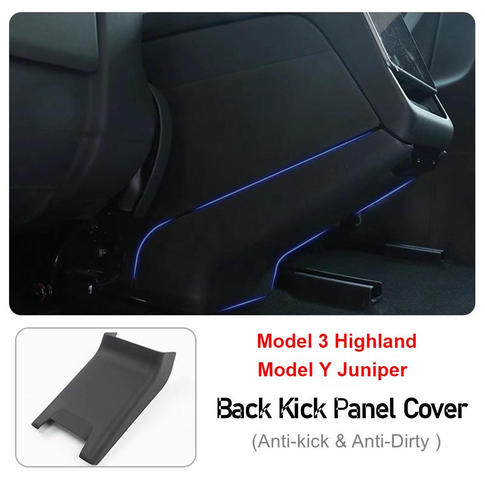 

For Tesla Model Y Juniper 2025 Model 3 Highland 2025 Central Armrest Box Rear Seat Anti-Kick Board Anti Dirty Protection Cover