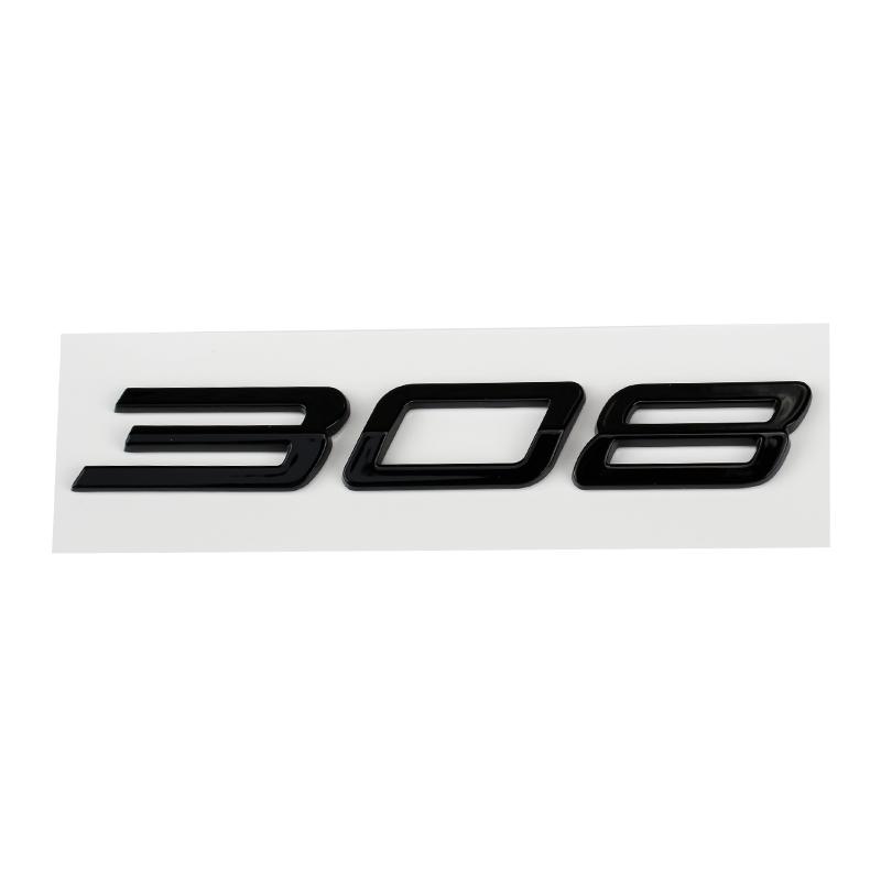 Auto 3D ABS Buchstaben Logo Aufkleber Für Peugeot 208 308 408 508 408X 508L 2024 2025 Auto Kofferraum Alphabet Emblem Abzeichen Aufkleber