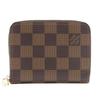 Zip Around Purse Coin Purse N63070 Brown Damier Canvas Unisex Used