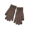 Autumn and winter new men's business knitted wool gloves cold-proof and warm thickened personalized fashion jacquard full finger