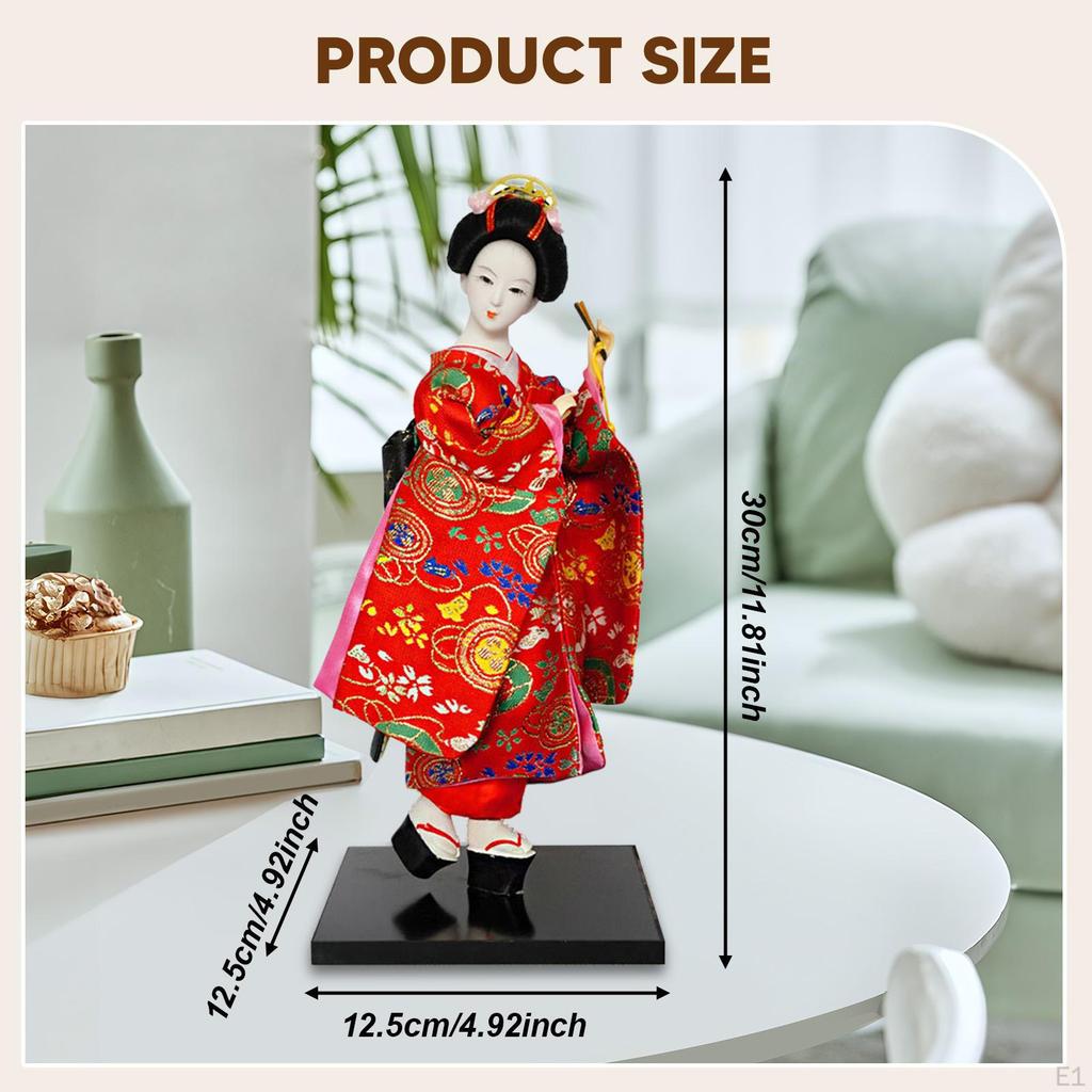 Japonská Gejša Kimono Panenka Stolní Ozdoba 30cm Sběratelská Figurka pro Obývací Pokoj Obchod