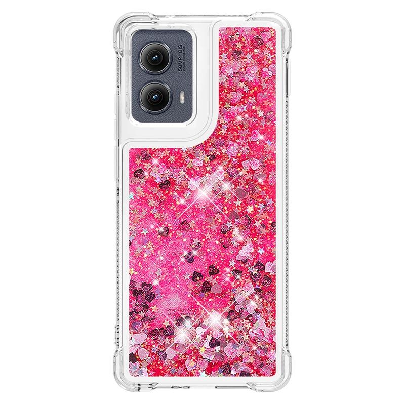Edge 5G 2024 Case on For Fundas Motorola Edge 2024 Cover Bling Glitter Dynamic Liquid Case For Moto Edge2024 5G Phone Cases Etui