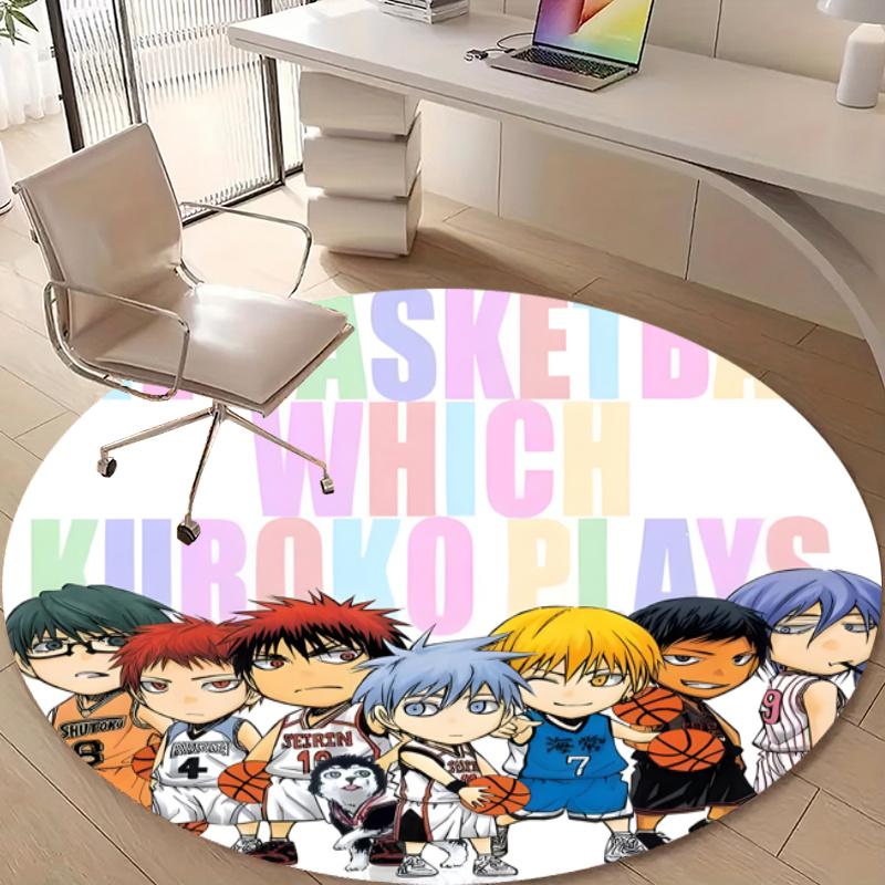 Personalized Kuroko's Basketball Round Chair Office Rug - Perfect for Mat, Office Chair & More - Ideal Gift for Birthdays and Holidays