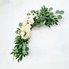 Wedding Arch Flowers Artificial Burgundy Wedding Flowers for Wedding Welcome Signs Decorations Pink