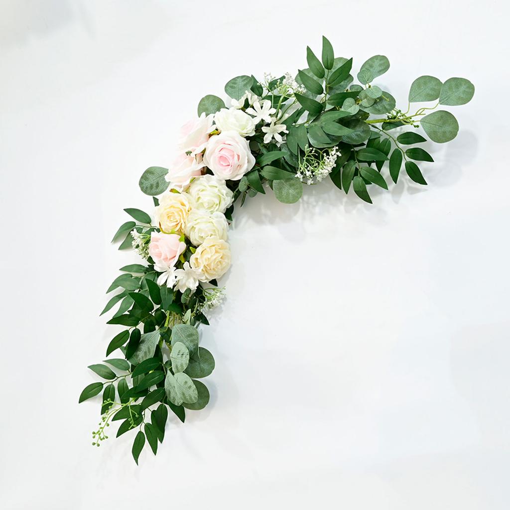 Wedding Arch Flowers Artificial Burgundy Wedding Flowers for Wedding Welcome Signs Decorations Pink