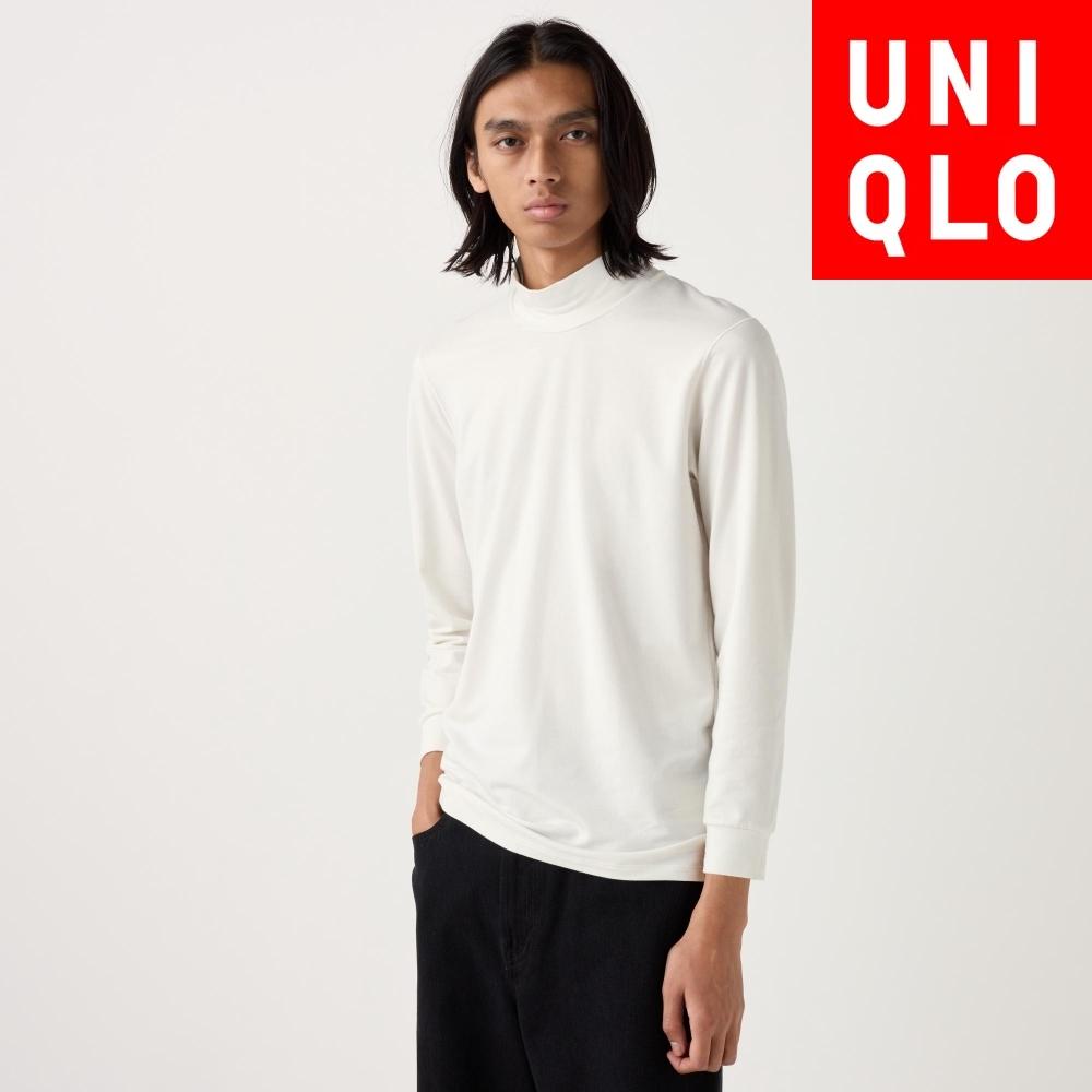 

Футболка с воротником-стойкой Uniqlo HeatTech CoTTon, часть 9, очень теплая