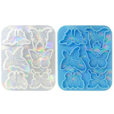 Holographic- Hairpin Silicone Mold Headdress Hair Pin Decor Casting Mold Headwear Mold DIY Craft Jewelry Making Supplies