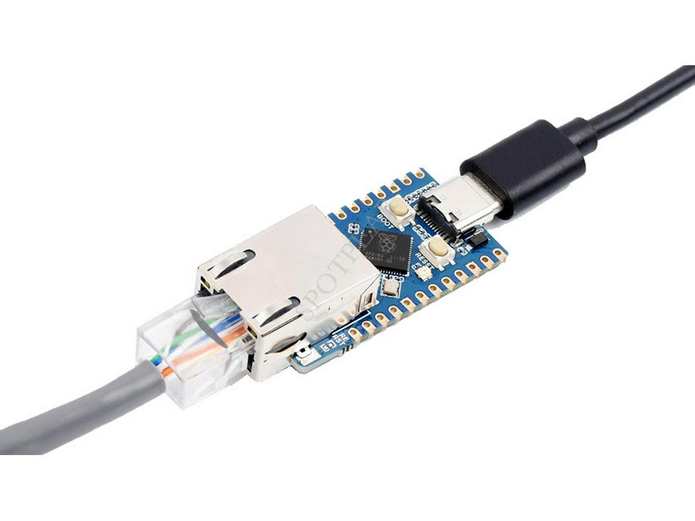 RP2040 Ethernet Mini Dev Board with Network Port for Raspberry Pi Pico