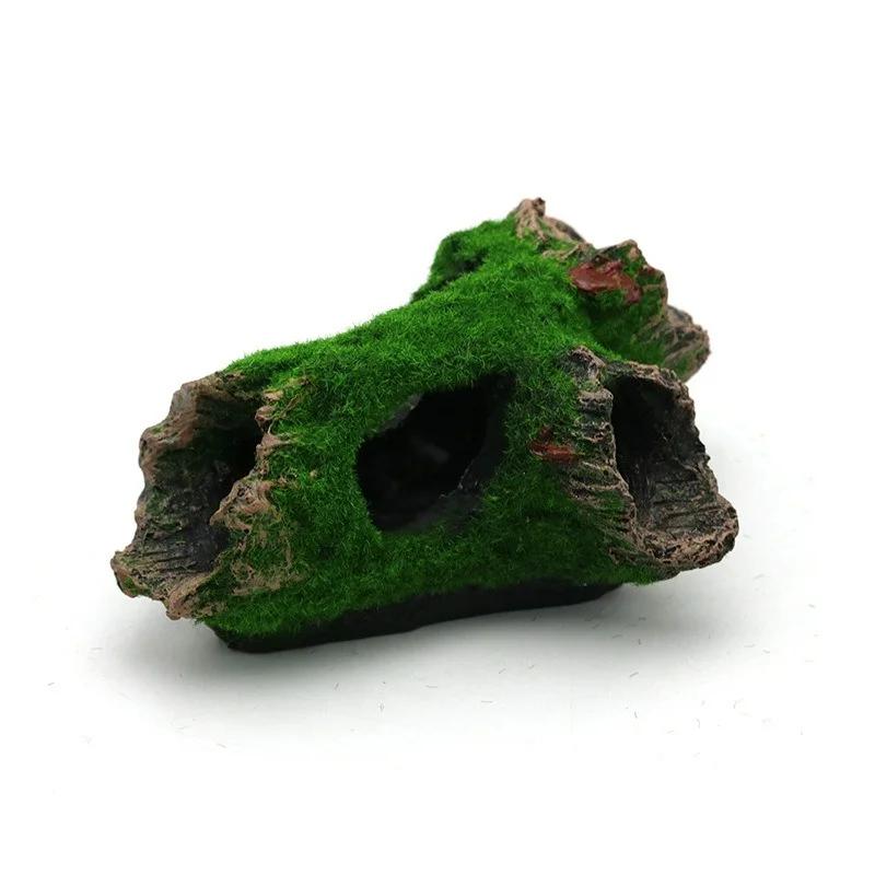 Aquarium Decoration Moss Tree House Resin Cave Fish And Shrimp Hiding House Landscaping Fish Tank Decoration Accessories