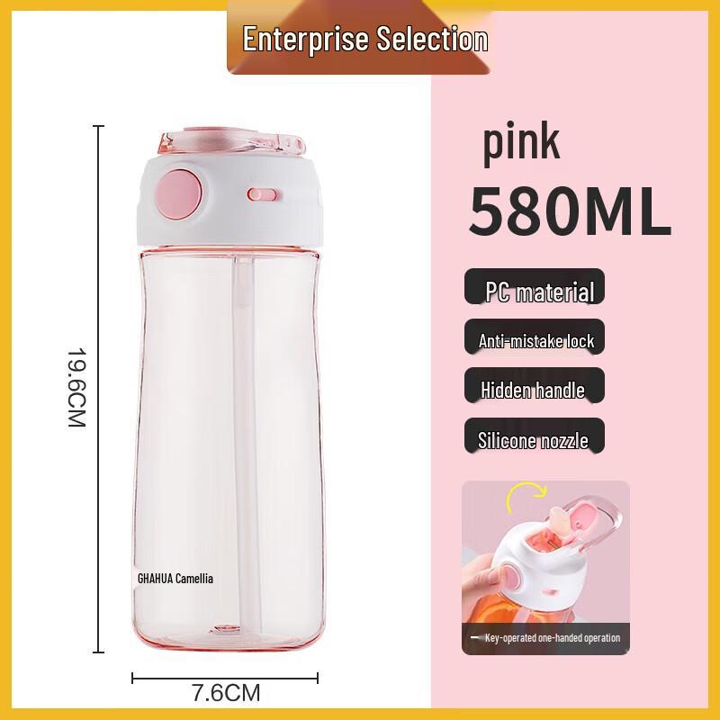 Chahua Polka Dot Straw Travel Mug