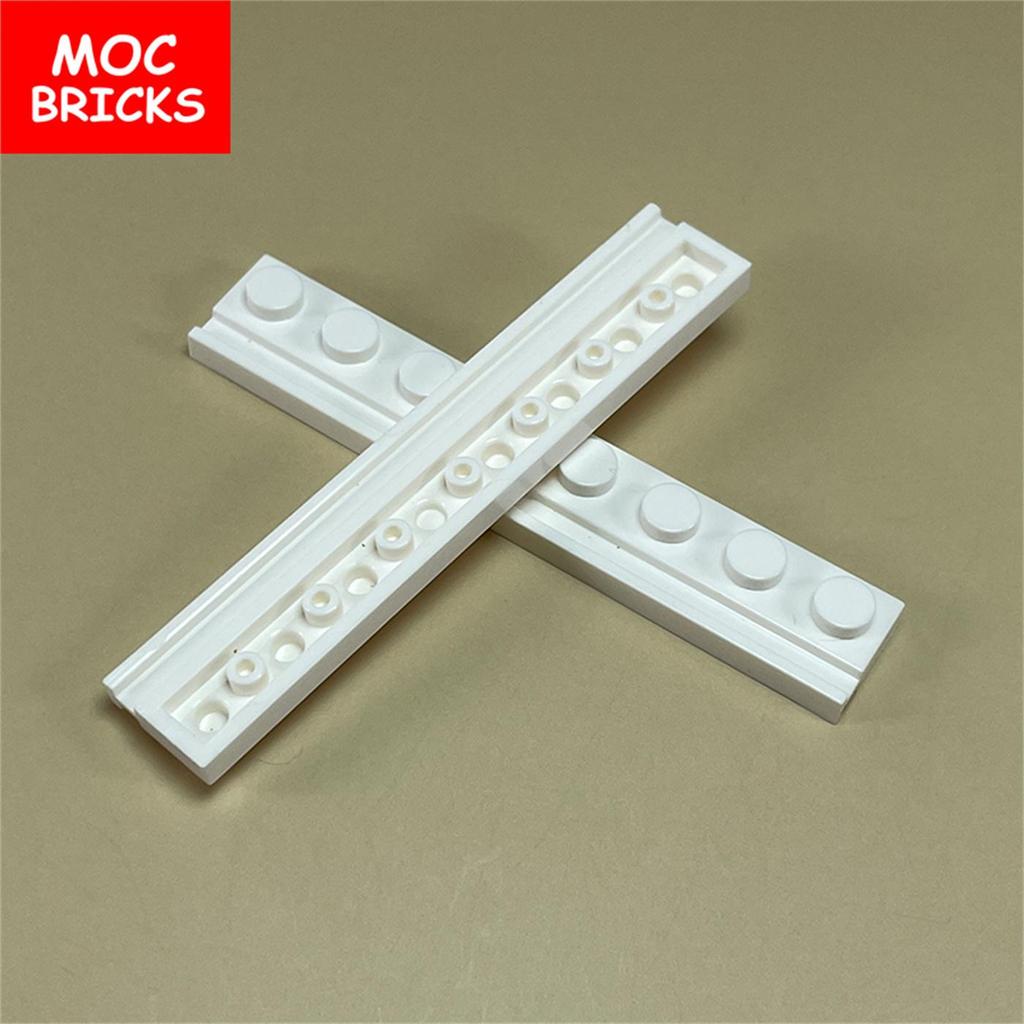 20pcs / Lot MY OWN CREATION Blocks White Plate Modified 1x8 Including Door Rail Fit Including 4510 Learning DO-IT-YOURSELF Building Blocks Playthings