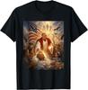 Trump als Jesus Grafik Trump Patriotische US-Flagge Adler Geschenke Unisex T-Shirt