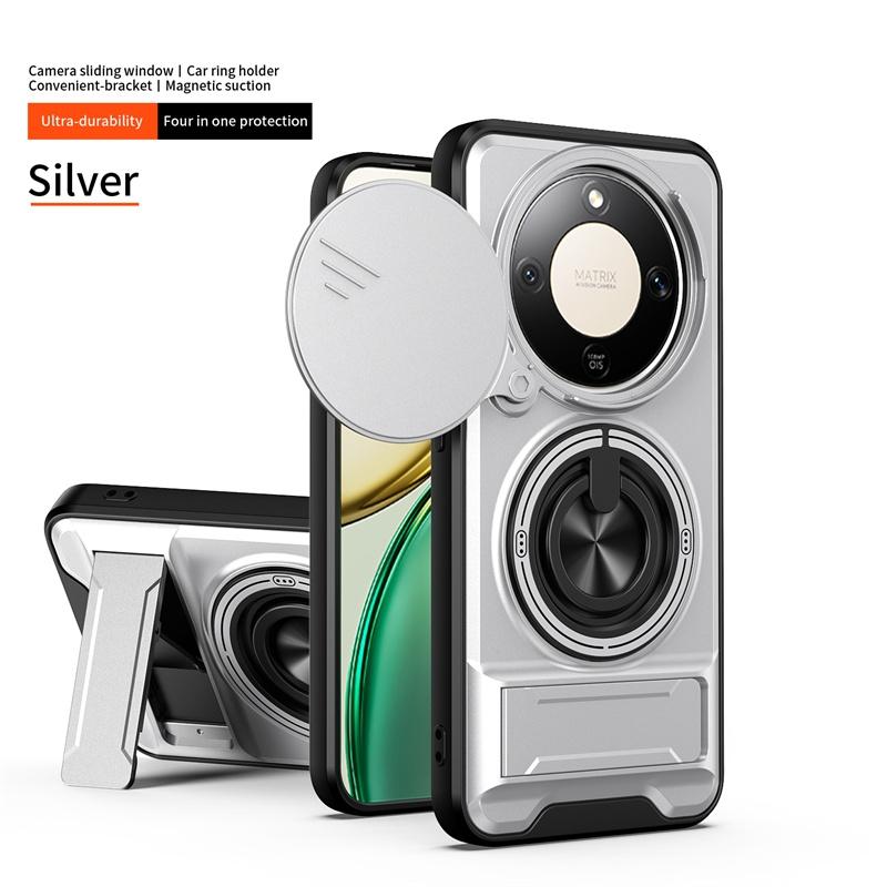 Custodia Corazzata per Telefono per Honor Magic 8 7 Lite Magic8 X9d X9c Cover Protezione Lente Anello Magnetico Supporto Stand Guscio Posteriore Fundas