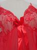 Plus Size Lace Nightgown - Sexy Transparent Mesh Lingerie