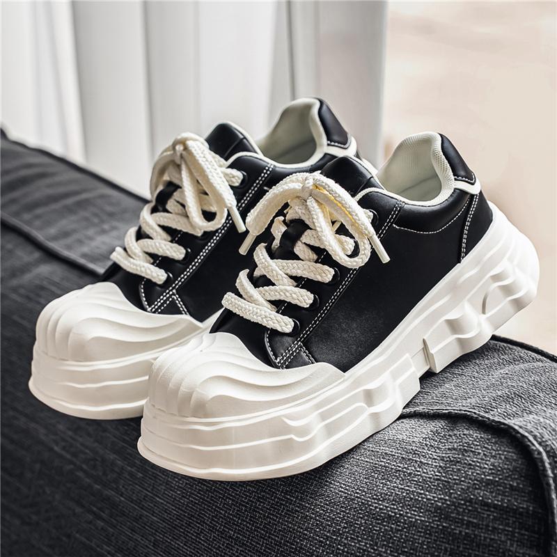 Trendige Schuhe Großer Kopf Schuhe Design Dicke Sohlenplatte Schuhe Hässlich Süß Brot Schuhe Herren Freizeitschuhe