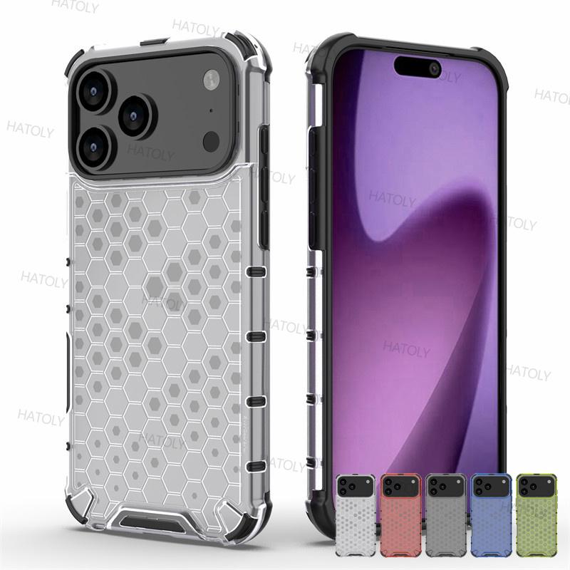 For iPhone 17 Pro Case apple iPhone 17 Air iPhone 17 Pro Max Cover Funda Shockproof TPU Armor PC Silicone Protective Phone Cover