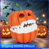 Harz Kürbis Aufbewahrungsbox Hülle & Deckel Füllbarer Kürbis Behälter Kürbis Trick Süßigkeiten Eimer für Halloween Thanksgiving Tag Party