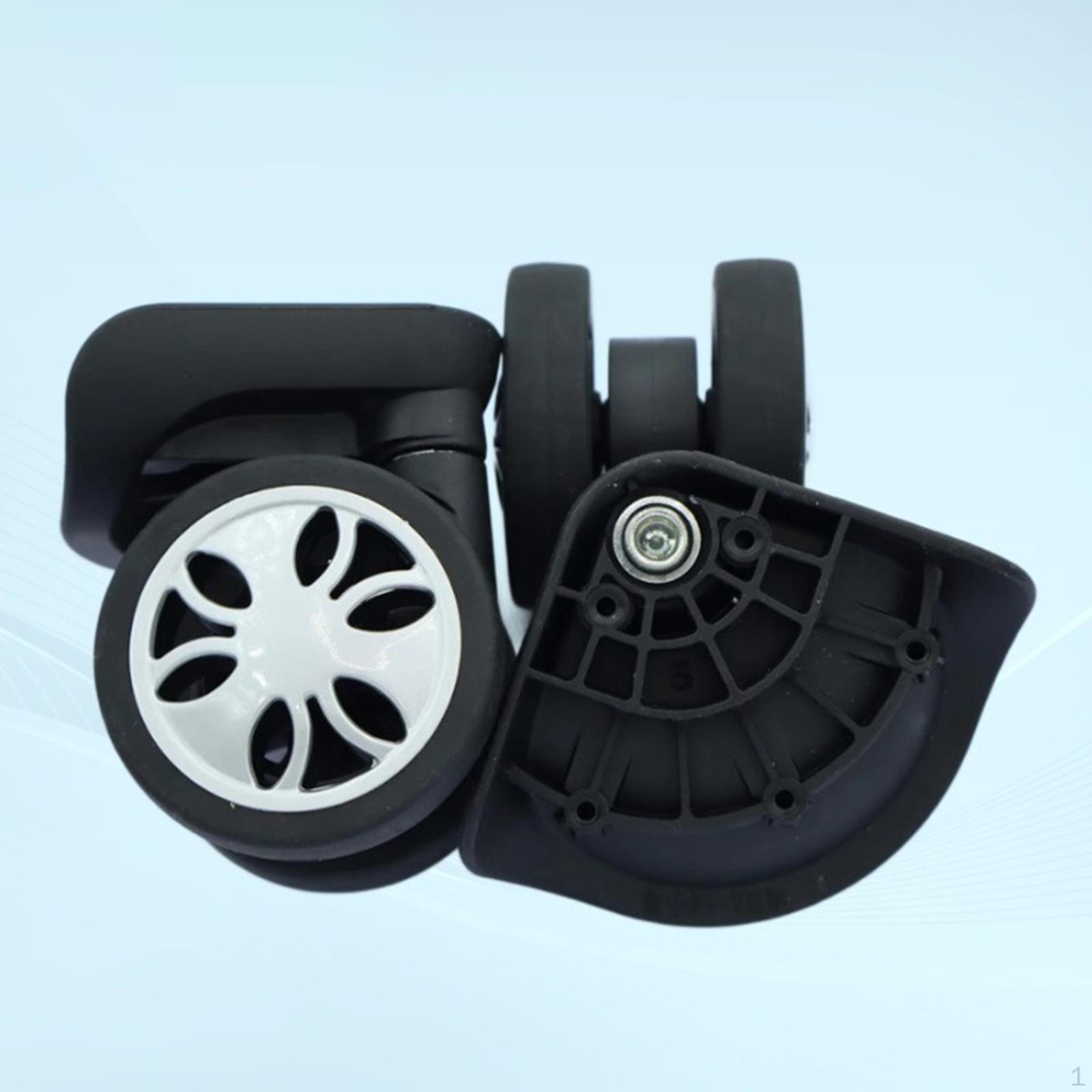 

2 шт. Колеса для багажа, колеса для тележки, вращение на 360 градусов, гибкое оборудование, инструменты для ремонта, плавные