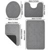 Cashmere-Feel Jacquard Anti-Slip Bathroom & Toilet Door Mat