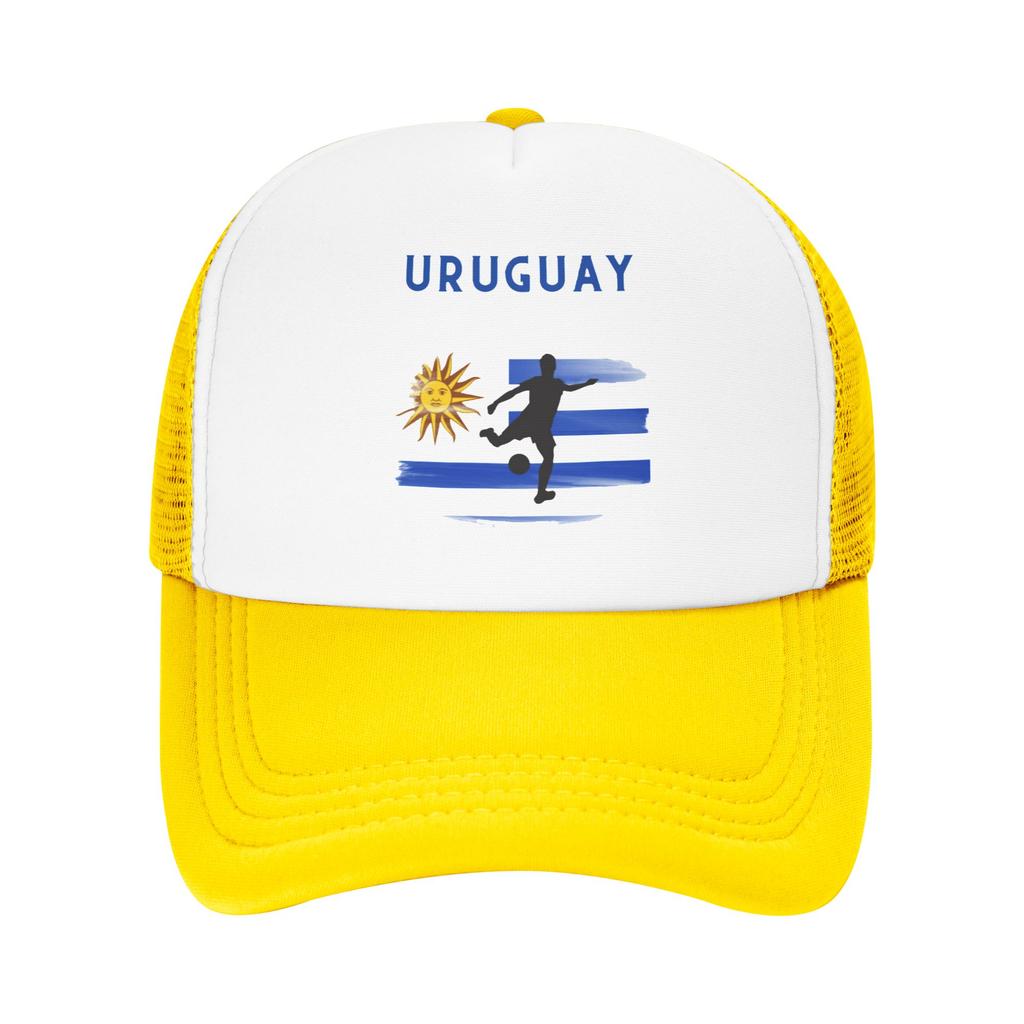 Uruguay National Soccer Flag Design Summer Mesh Baseball Caps Women Men  High-end Female Beach Dad Hat Trucker Cap