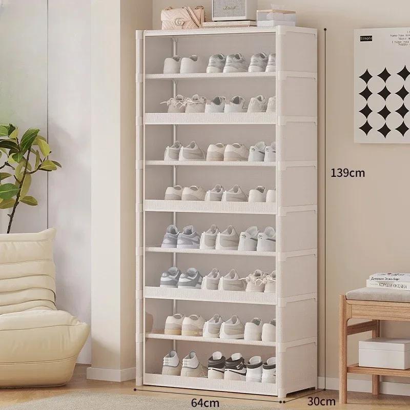 Mehrschichtiges Schuhregal, Schuhschrank, staubdichtes, transparentes Design für kleine Räume, geräumiges Aufbewahrungs-Organizer-Regal für Schuhe
