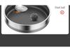 Honeycomb 316 Stainless Steel Non-Stick Frying Pan for Steaks and Pancakes