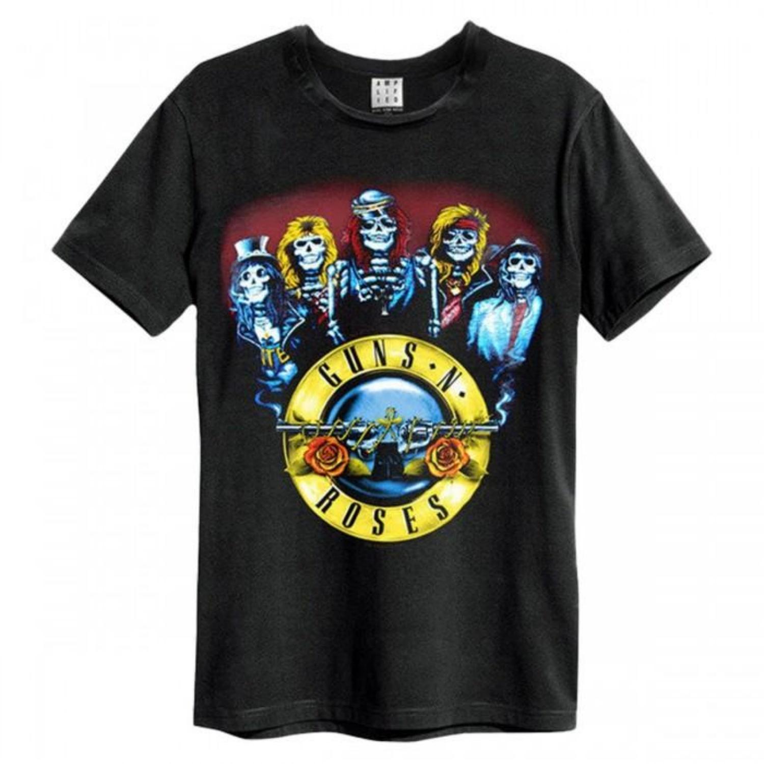 Guns N Roses Unisex Adult Skeleton Drum Guns N Roses T-Shirt XXXXL