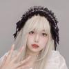 Gothic Punk Sweet Hairband Hair Band With Adjustable Band And Bowknot Design For Cosplay Stage Performances