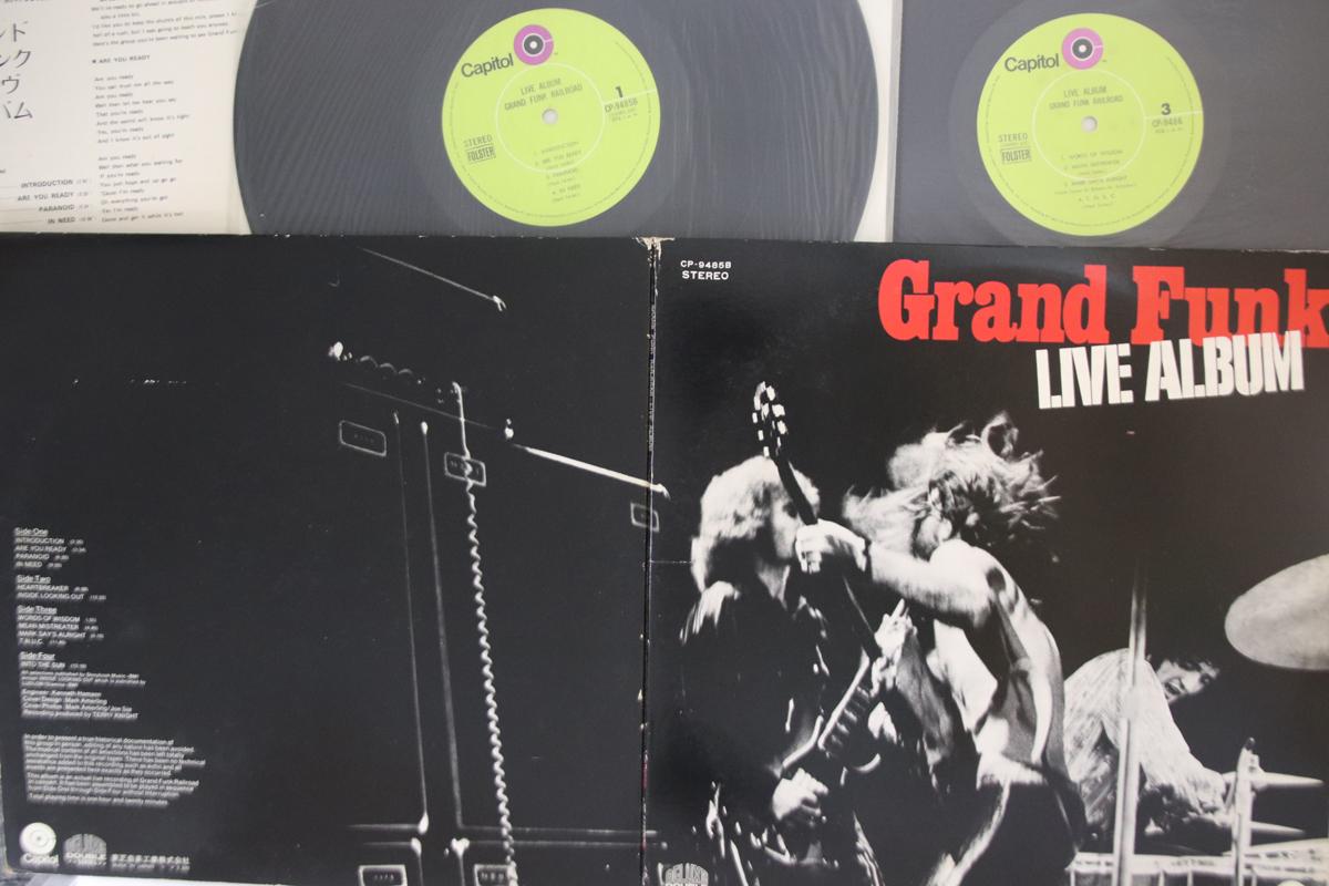 

LP Record GRAND FUNK RAILROAD - Live Album CP9485B CAPITOL 1970 Japan Rock Used