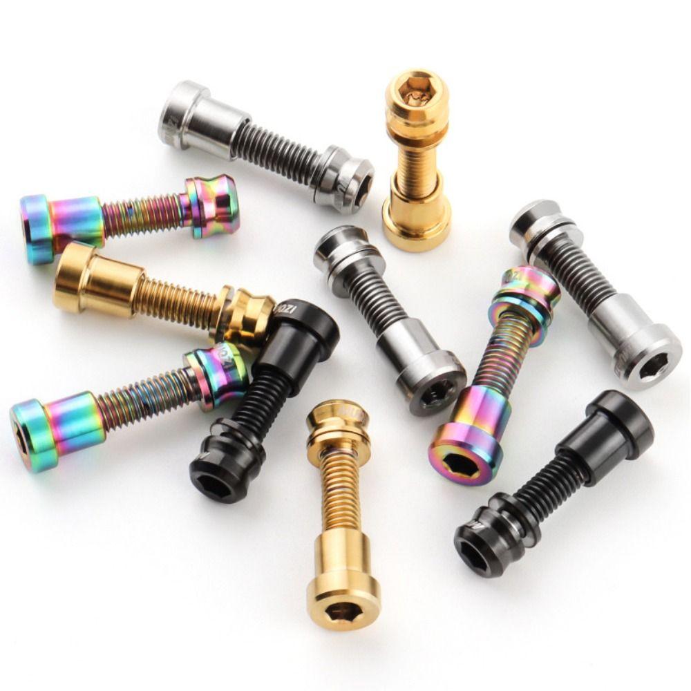 Titanium Bolt M5x17mm M5x19mm Bicycle Nut Titanium Alloy Stem Bolts MTB Road BMX Folding Bike Screw Accessories