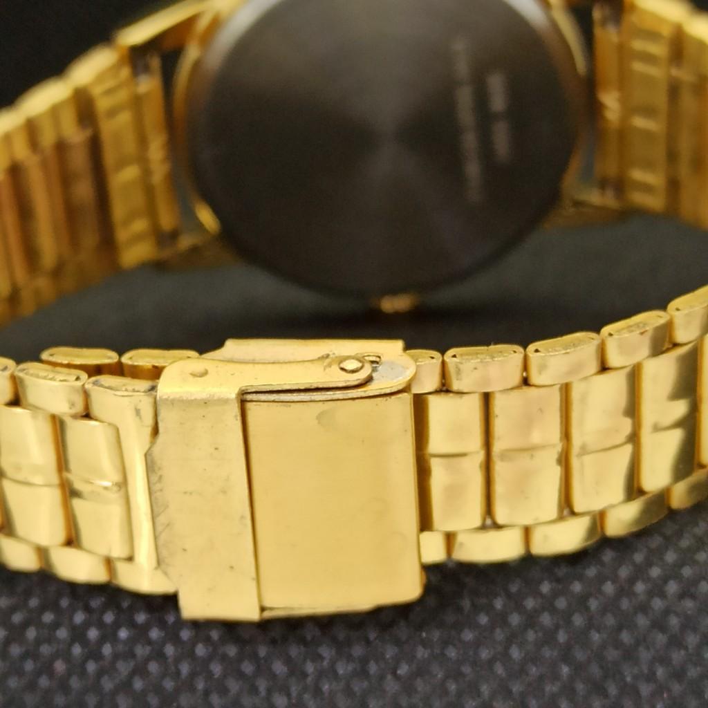 VINTAGE MONTINE OF SWITZERLAND 17J INCABLOC MENS GOLD PLATED WATCH a285401-1