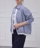 PAIGEFLYNN Contrast String Stripe Shirt_P6Ash014M